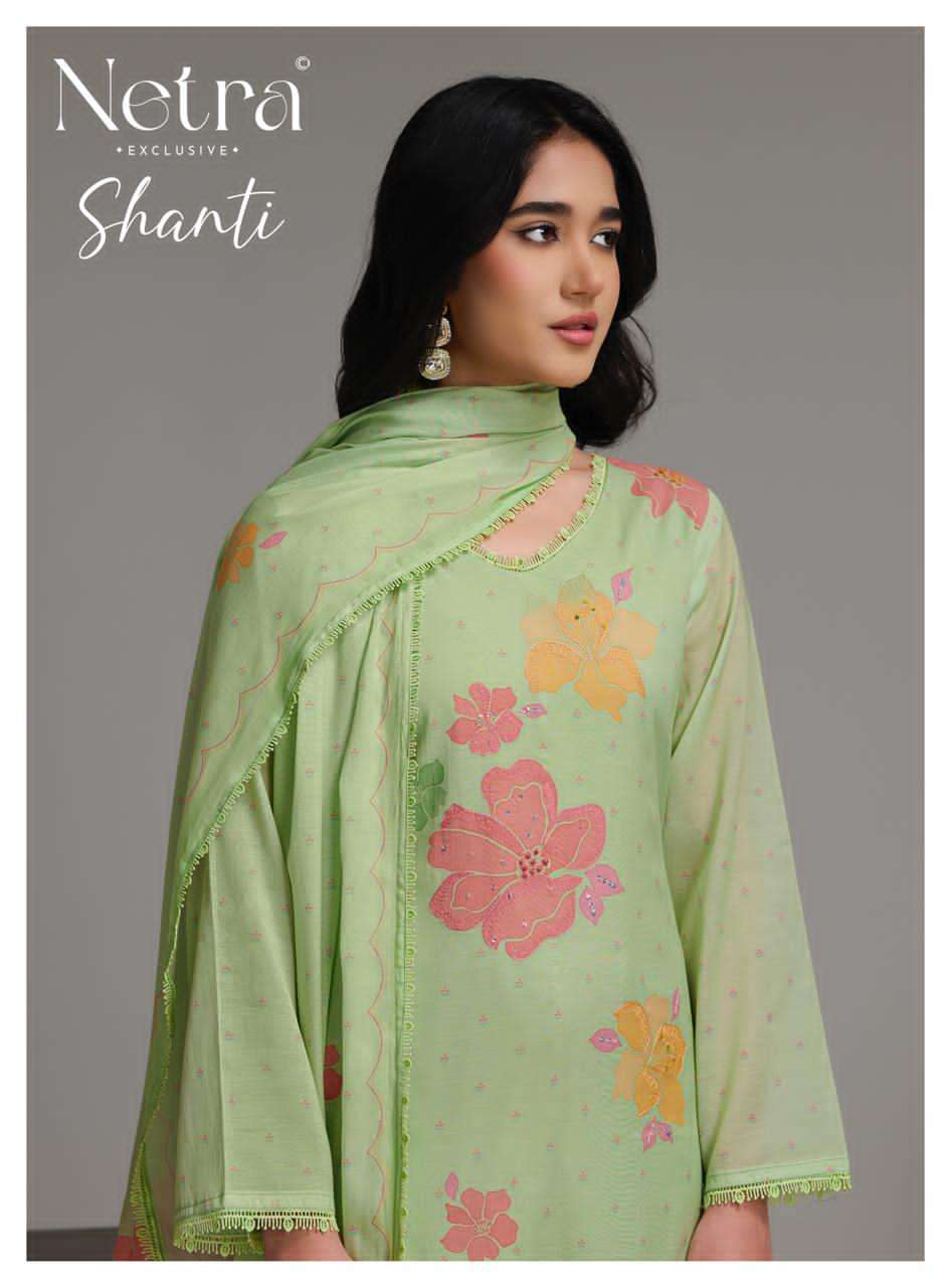Shanti Netra Banarasi Pant Style Suits Exporter Gujarat