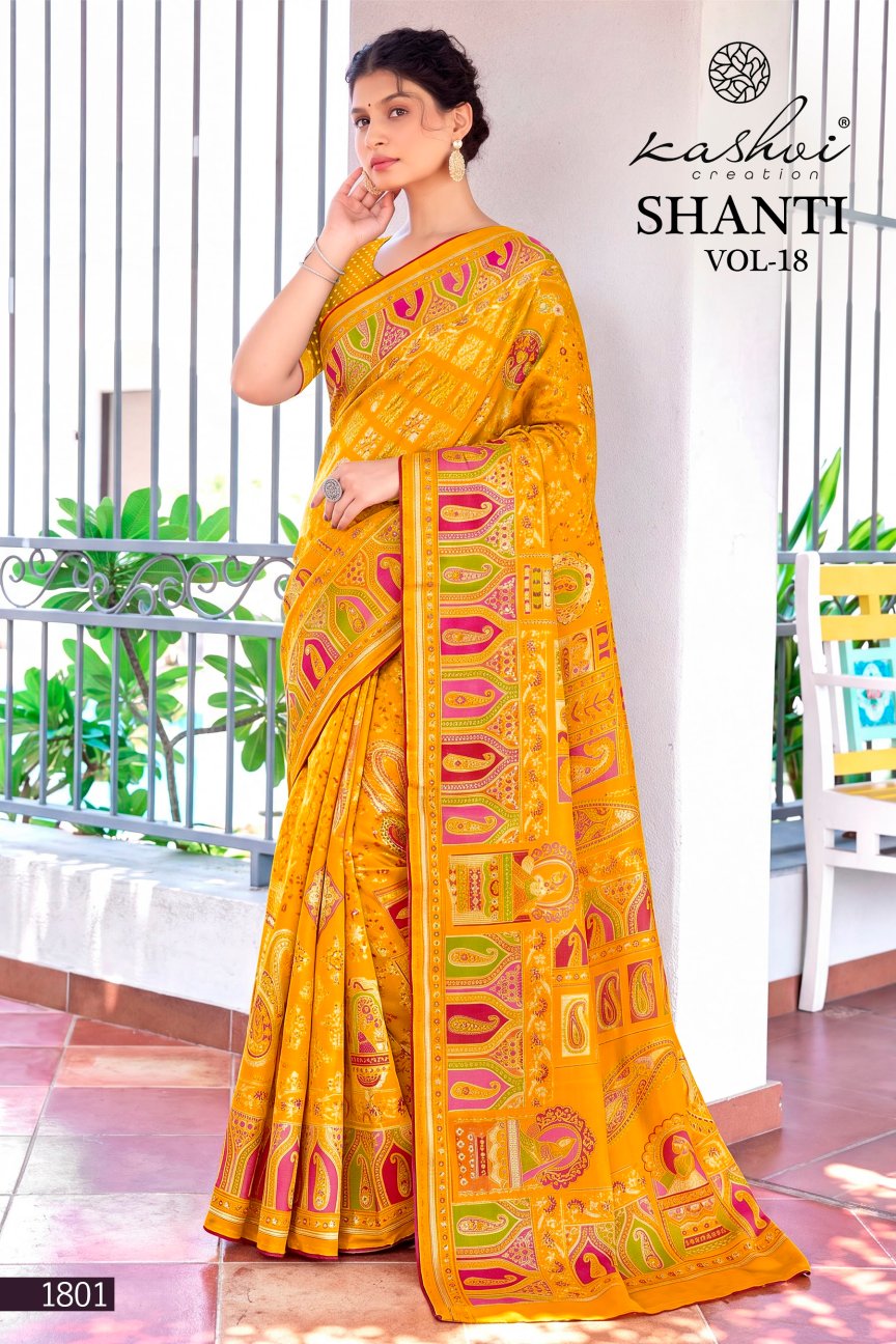 Shanti Vol 18 Kashvi Creation Sarees Exporter Ahmedabad