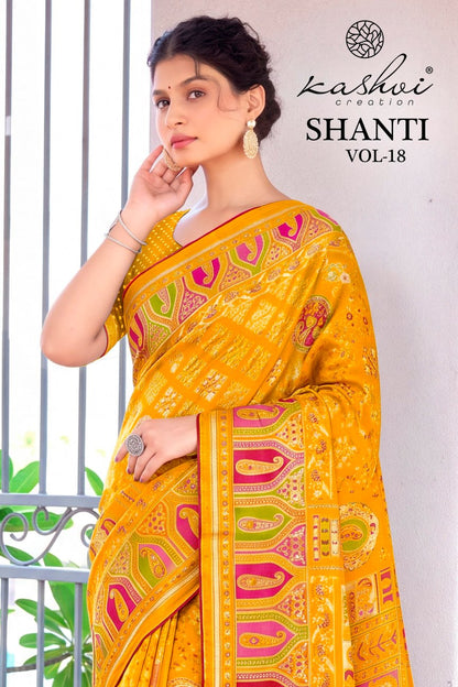 Shanti Vol 18 Kashvi Creation Sarees Exporter Ahmedabad