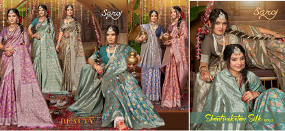 Shantiniketan Silk Saroj Soft Linen Sarees Manufacturer