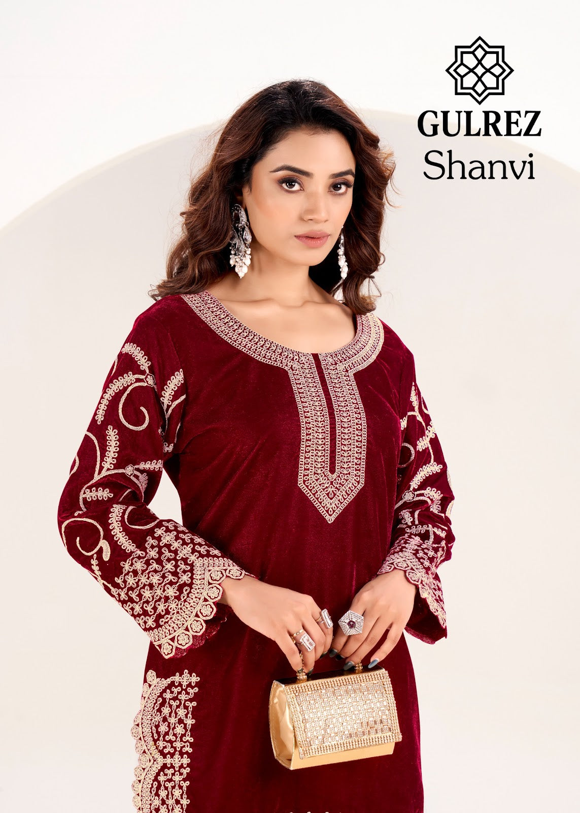 Shanvi Velvet Gulrez Co Ord Set Manufacturer Gujarat