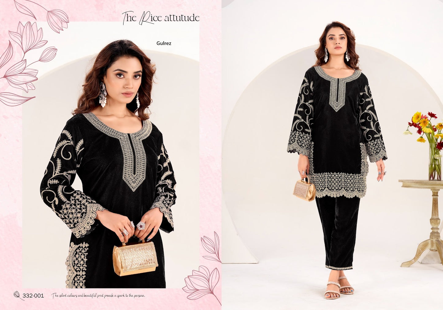 Shanvi Velvet Gulrez Co Ord Set Manufacturer Gujarat