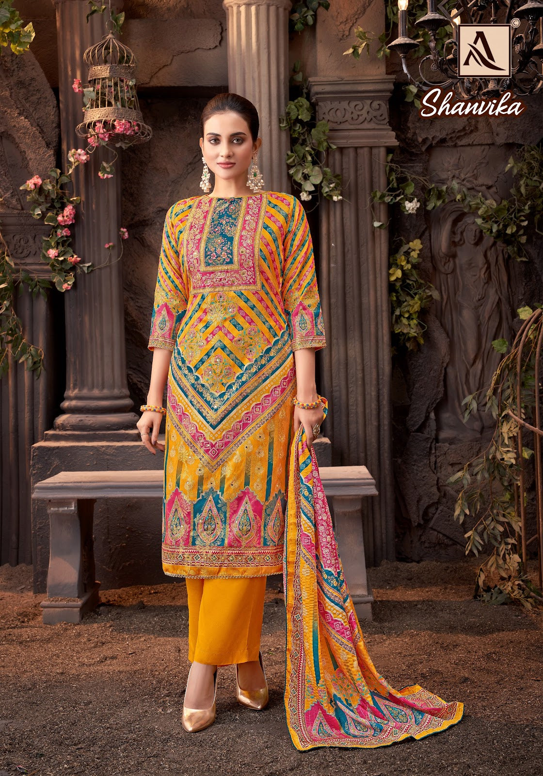 Shanvika Alok Jacquard Karachi Salwar Suits Wholesaler India
