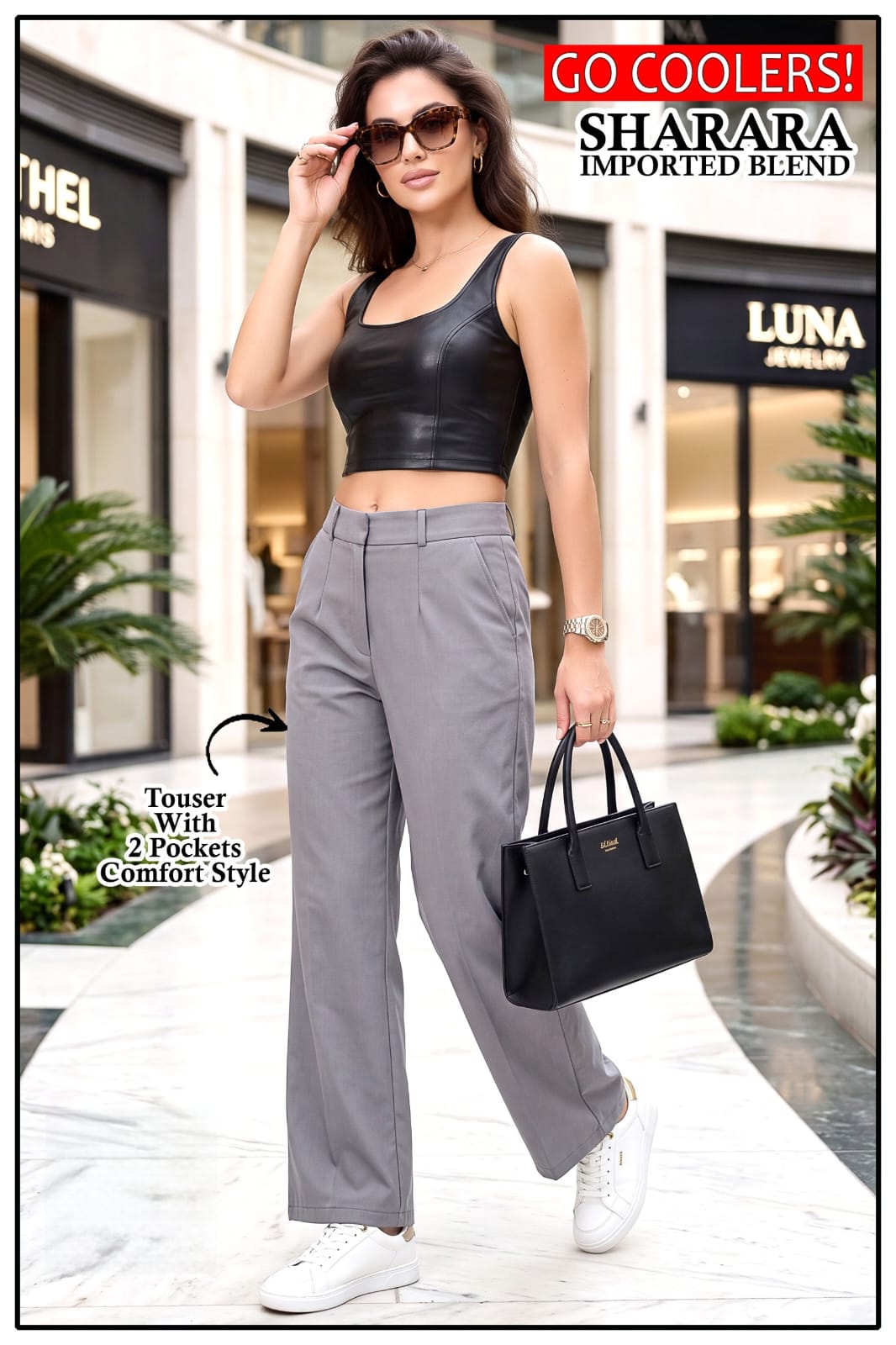 Sharara Korean Amiti Imported Women Trouser Supplier Ahmedabad