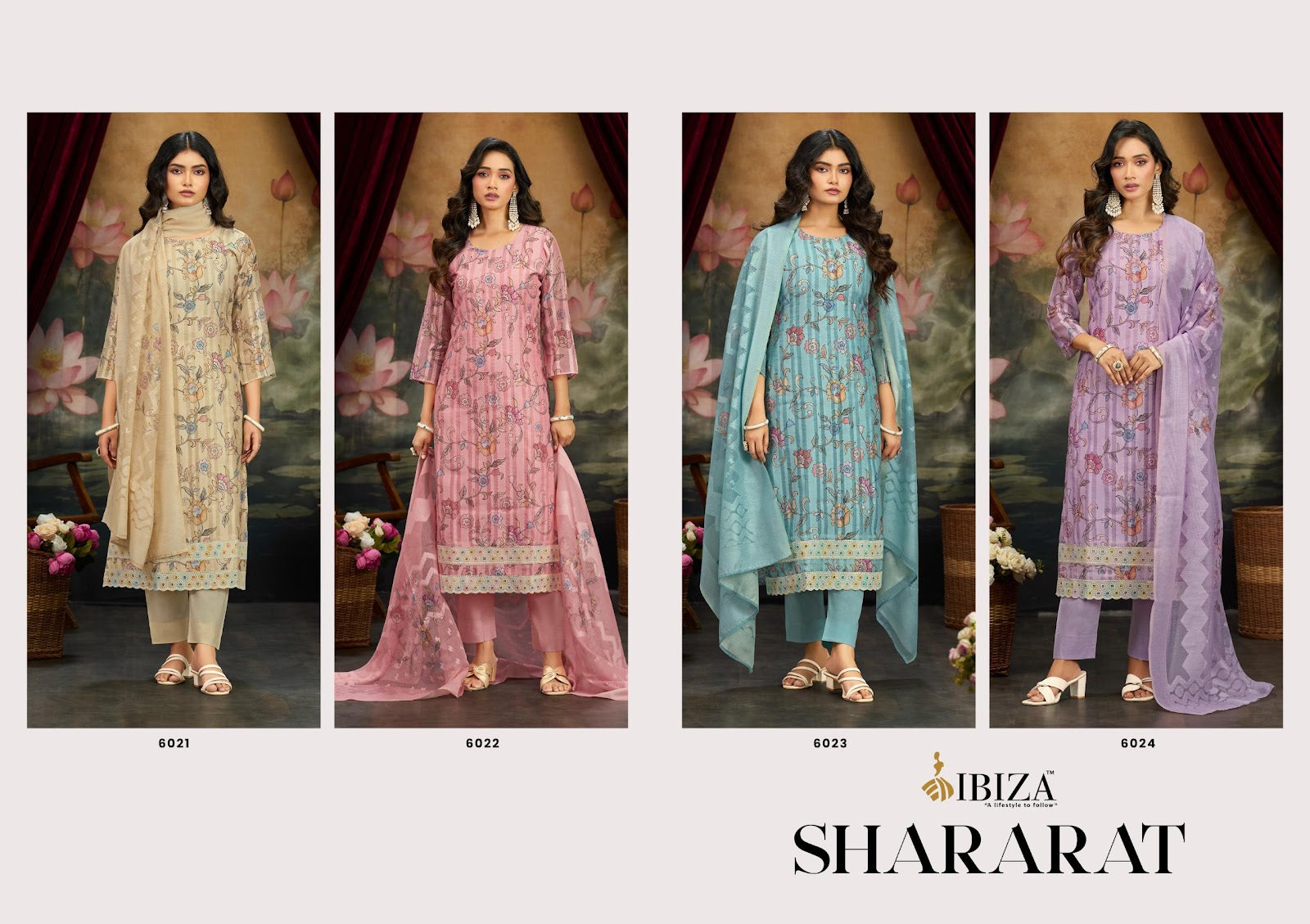 Shararat Ibiza Banarasi Pant Style Suits Manufacturer Gujarat