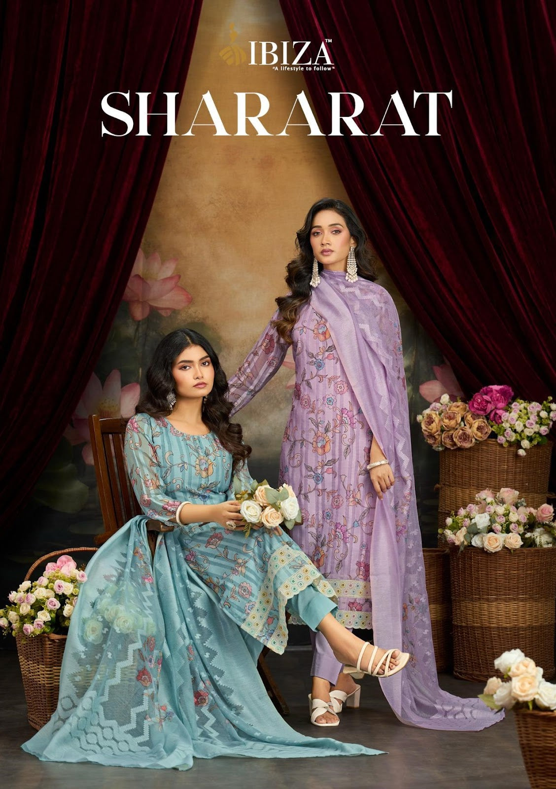 Shararat Ibiza Banarasi Pant Style Suits Manufacturer Gujarat