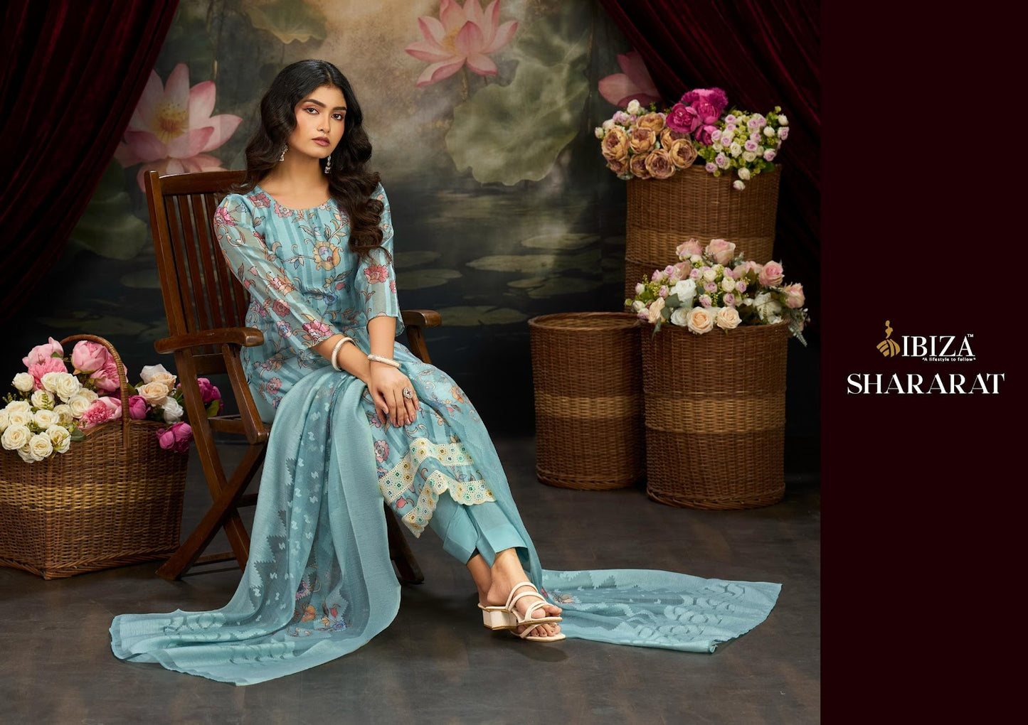 Shararat Ibiza Banarasi Pant Style Suits Manufacturer Gujarat