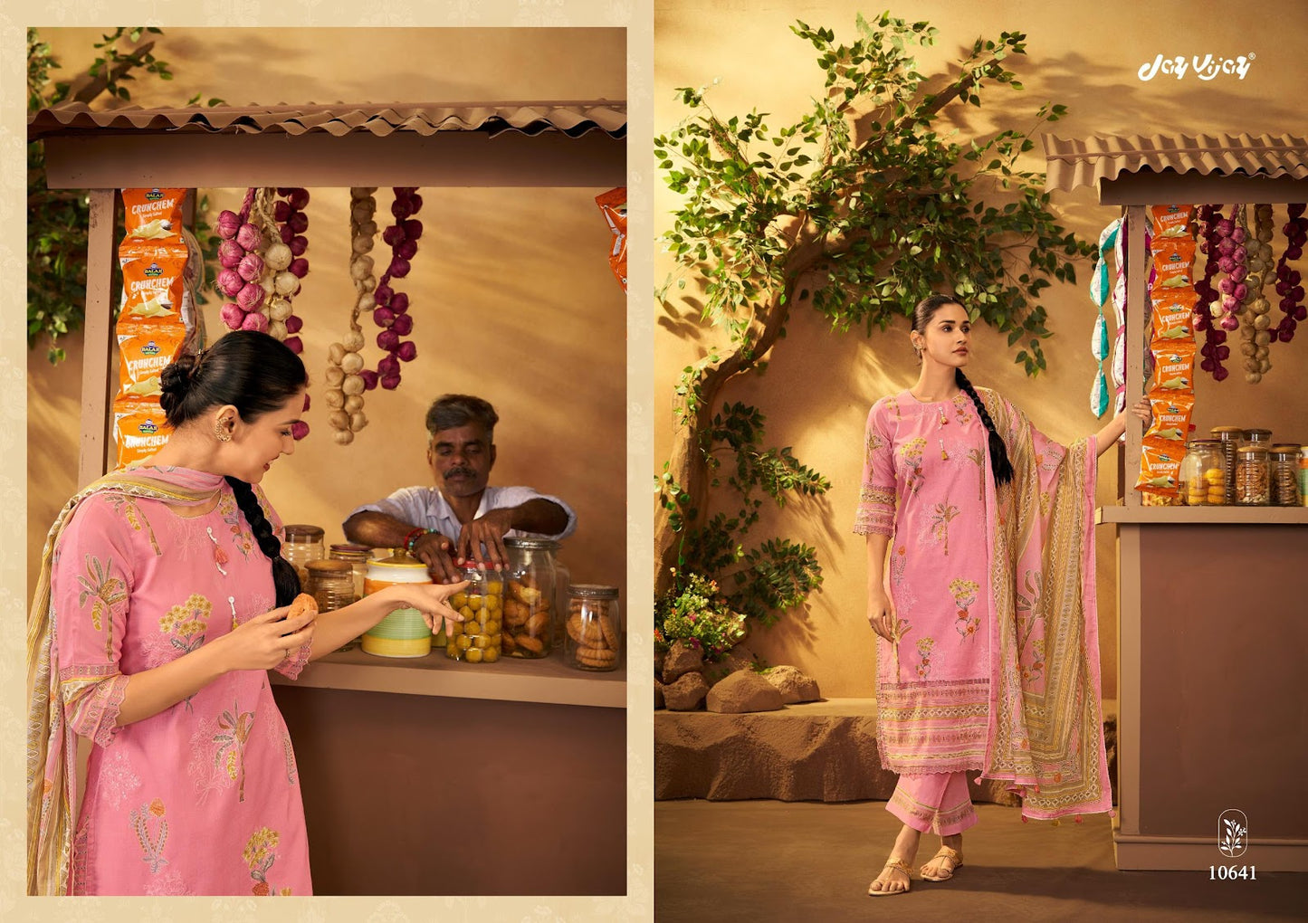 Shararat Jay Vijay Mal Cotton Pant Style Suits Wholesaler Gujarat