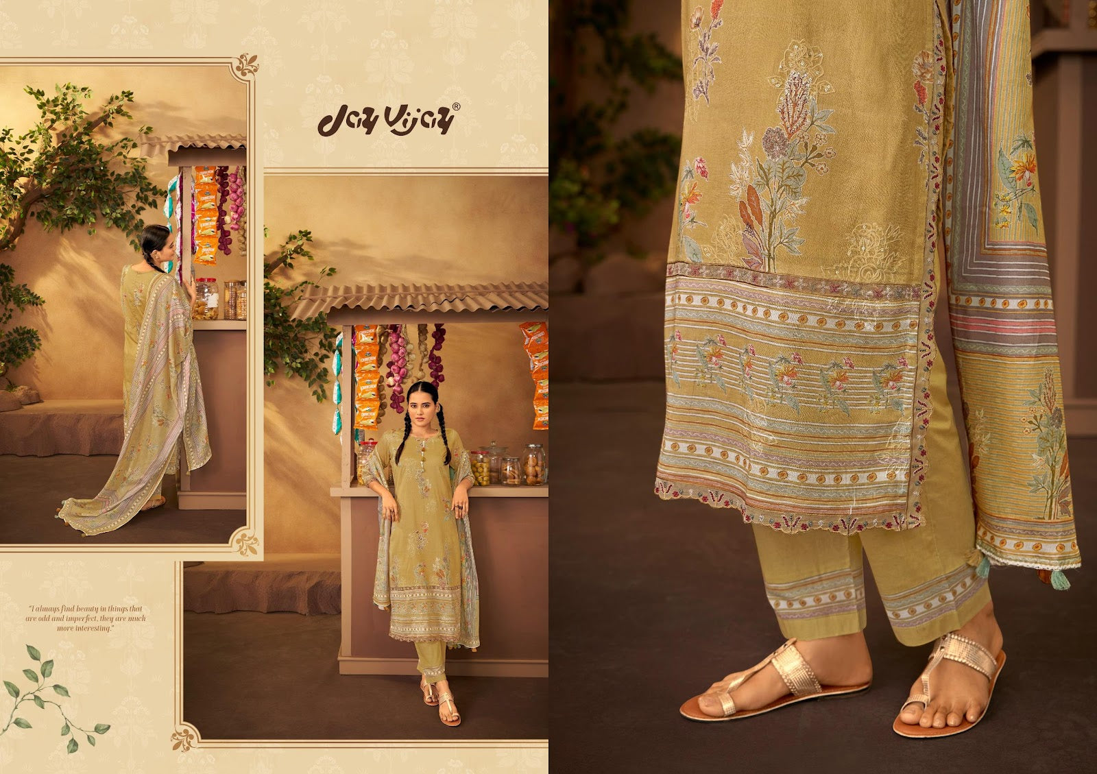 Shararat Jay Vijay Mal Cotton Pant Style Suits Wholesaler Gujarat