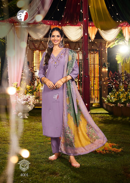 Shararat Vol 8 Af Modal Silk Readymade Pant Style Suits Exporter