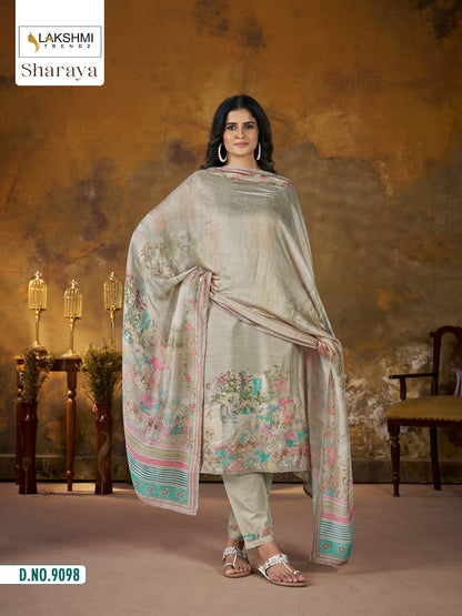 Sharaya 9098 Lakshmi Trendz Viscose Pant Style Suits Exporter Ahmedabad