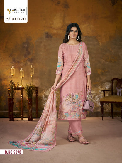 Sharaya 9098 Lakshmi Trendz Viscose Pant Style Suits Exporter Ahmedabad