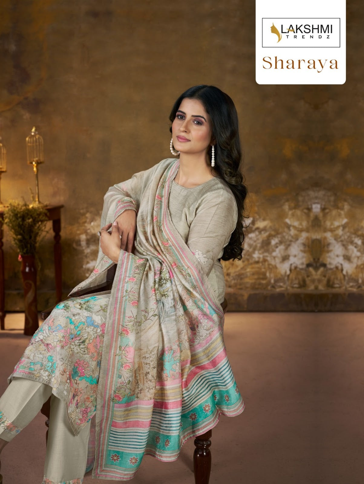 Sharaya 9098 Lakshmi Trendz Viscose Pant Style Suits Exporter Ahmedabad