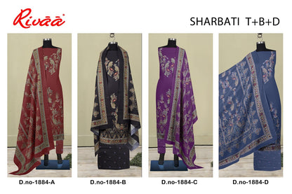 Sharbati 1884 Rivaa Pashmina Suits Supplier India