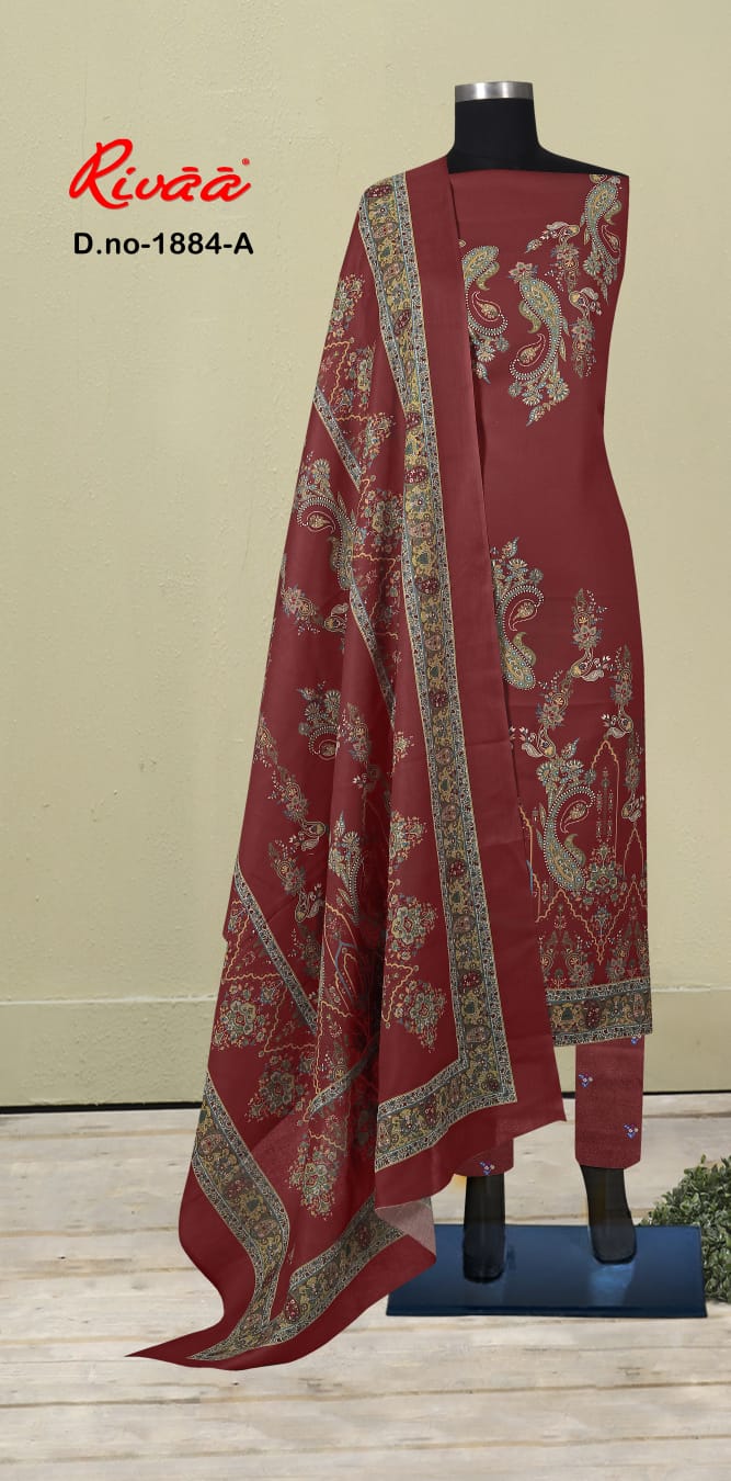 Sharbati 1884 Rivaa Pashmina Suits Supplier India