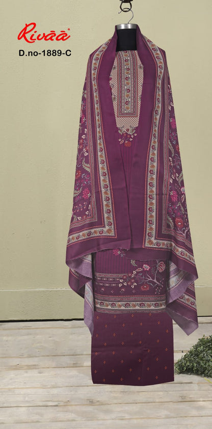 Sharbati 1889 Rivaa Pashmina Suits Exporter India