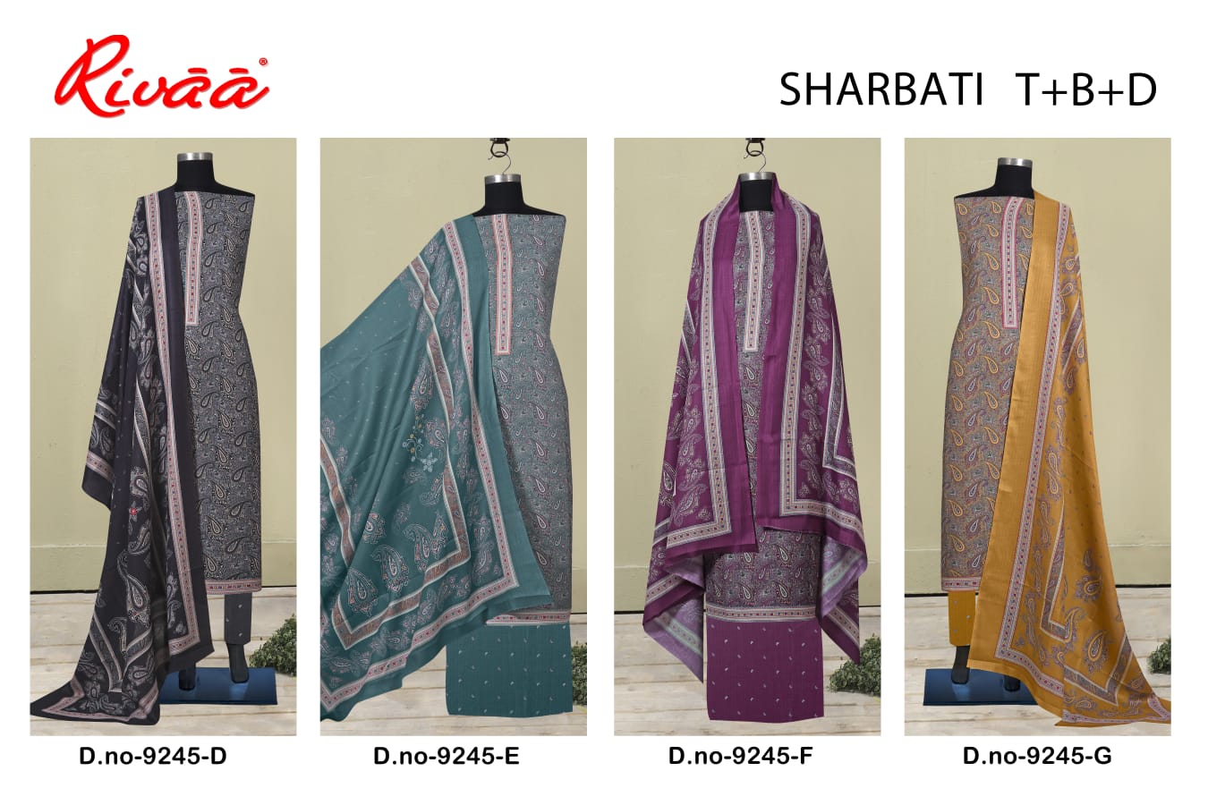 Sharbati Rivaa Pashmina Suits Supplier