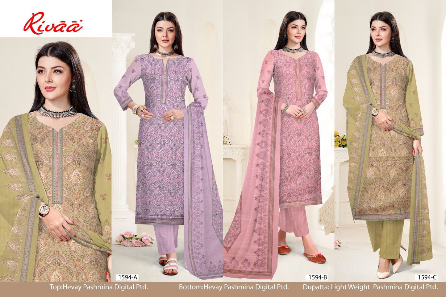 Sharbati Rivaa Pashmina Suits Supplier