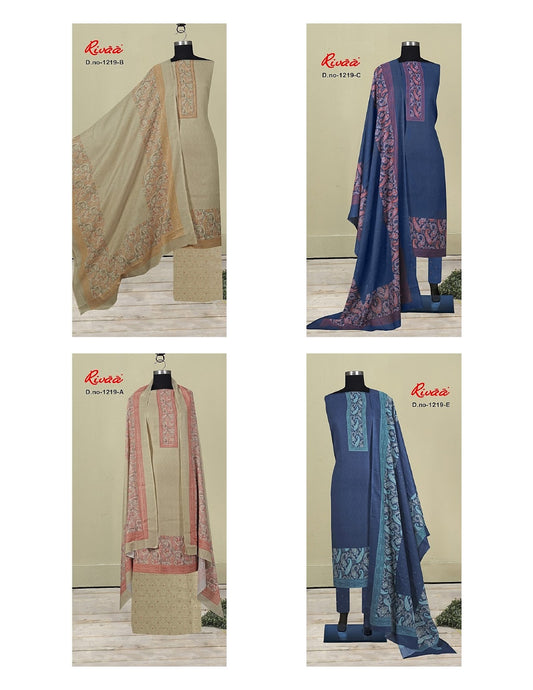 Sharbati Skd 1219 Rivaa Pashmina Suits Supplier