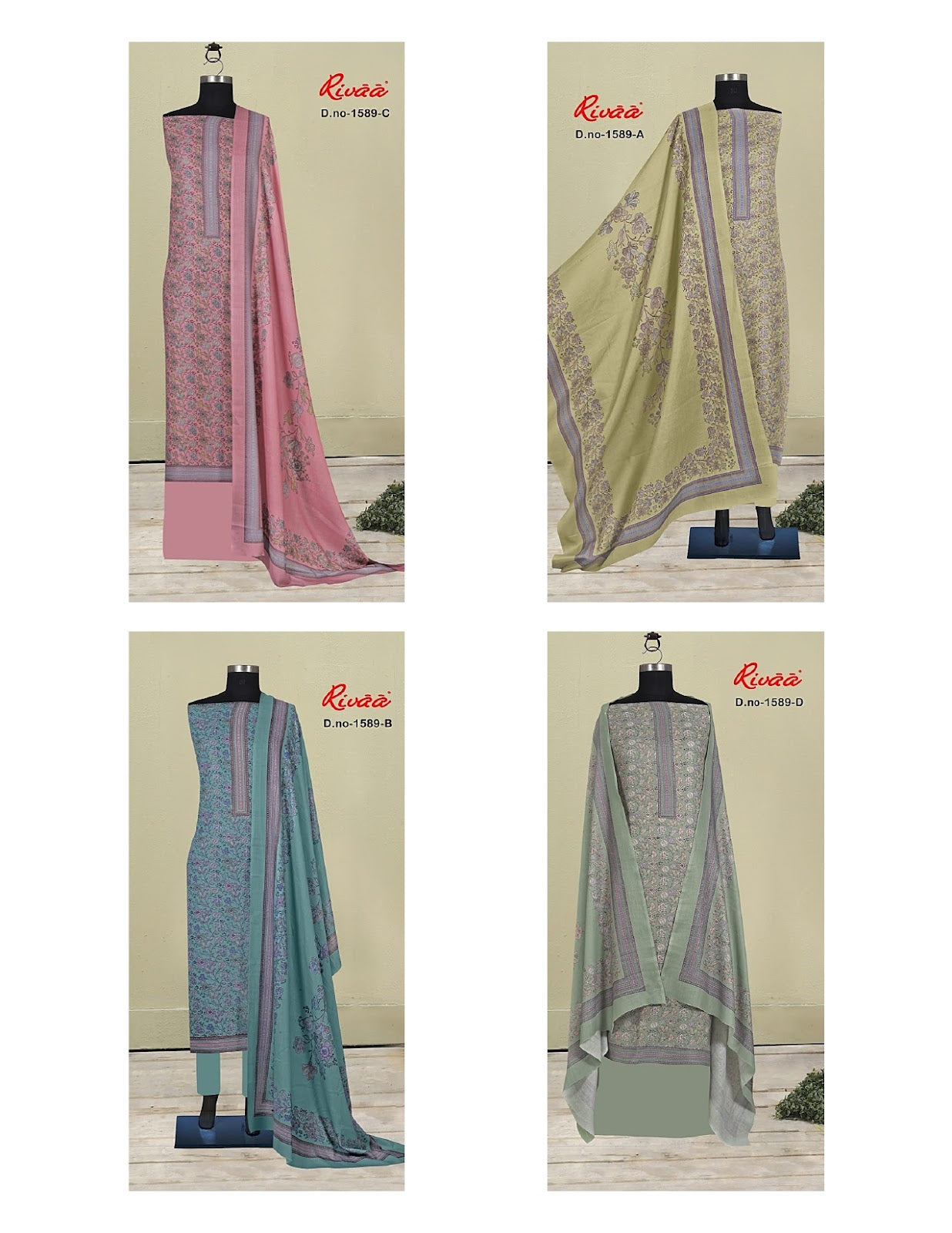 Sharbati Skd 1589 Rivaa Pashmina Suits Wholesaler Ahmedabad