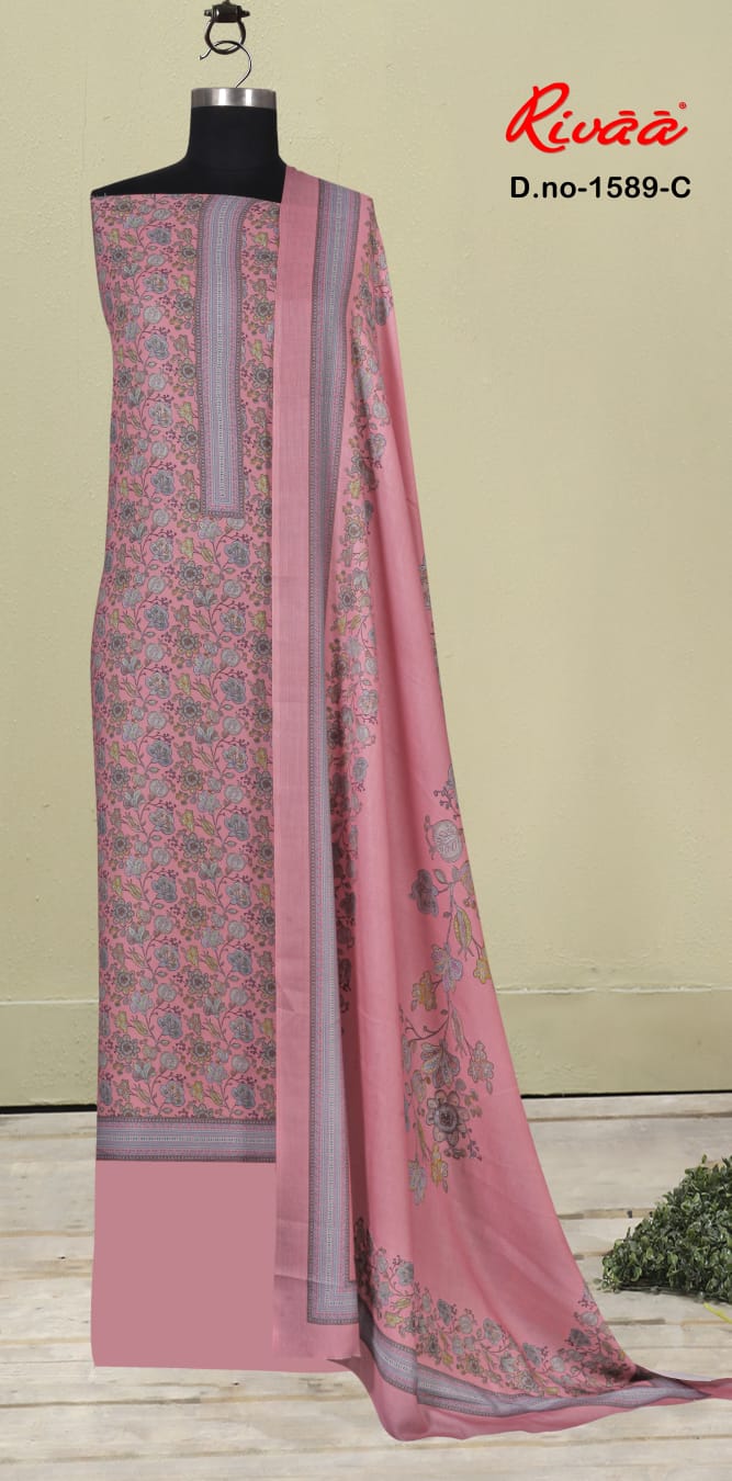 Sharbati Skd 1589 Rivaa Pashmina Suits Wholesaler Ahmedabad