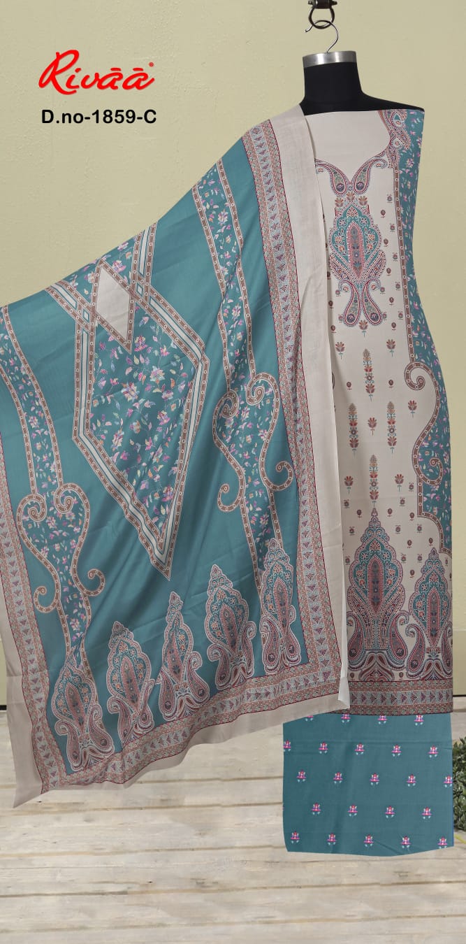 Sharbati Skd 1859 Rivaa Pashmina Suits Exporter Ahmedabad