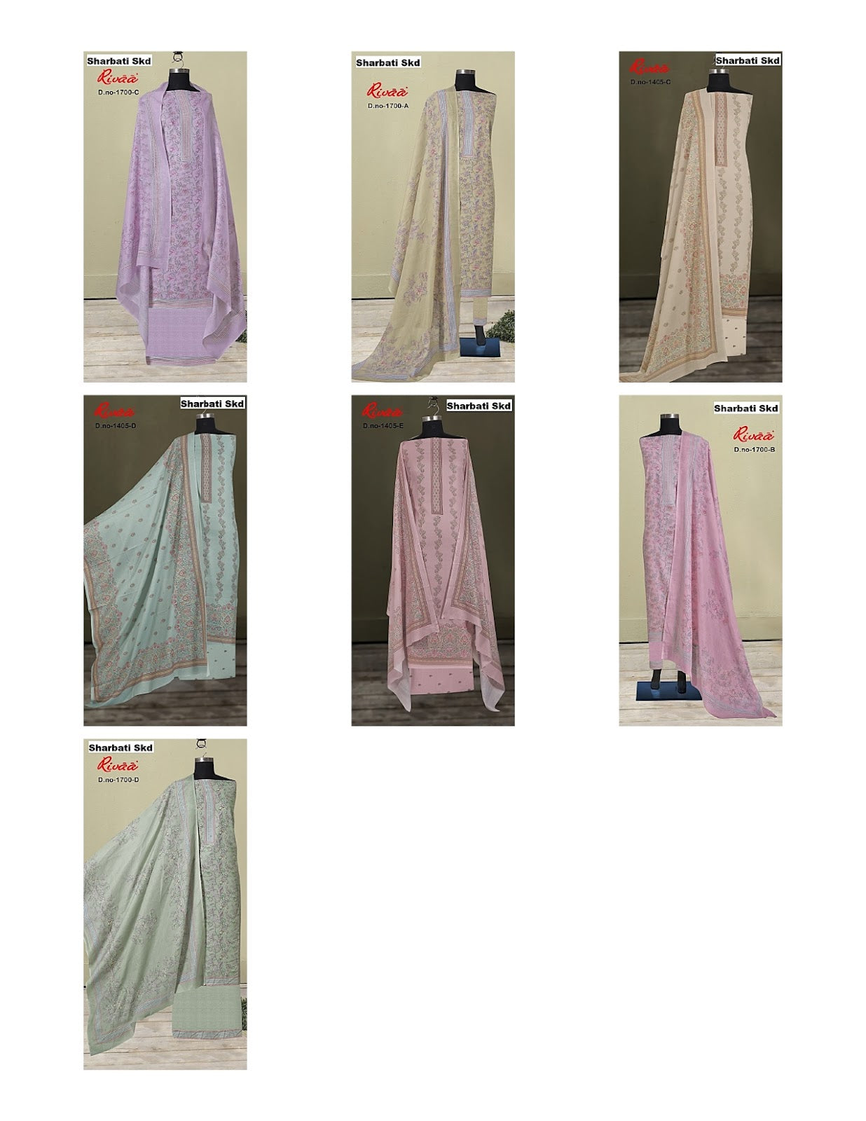 Sharbati Skd Rivaa Pashmina Suits Supplier