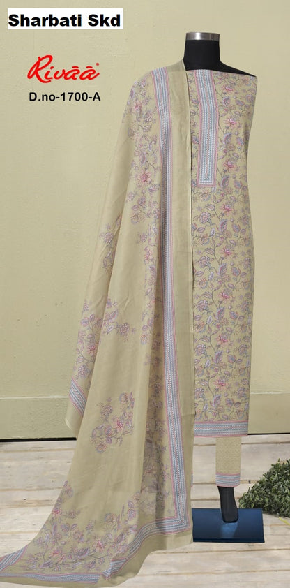 Sharbati Skd Rivaa Pashmina Suits Supplier