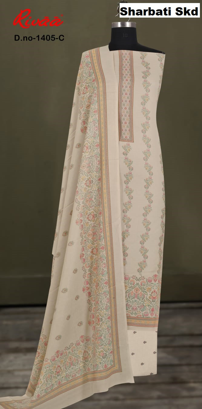 Sharbati Skd Rivaa Pashmina Suits Supplier