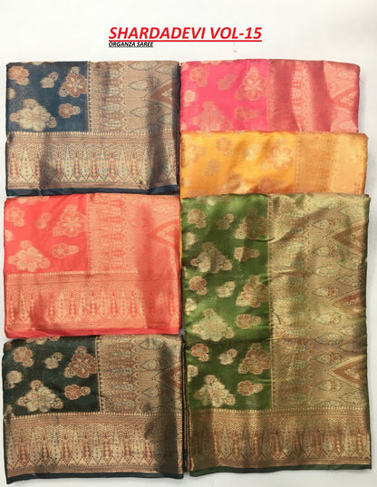 Shardadevi Shakunt Organza Sarees Wholesale Rate