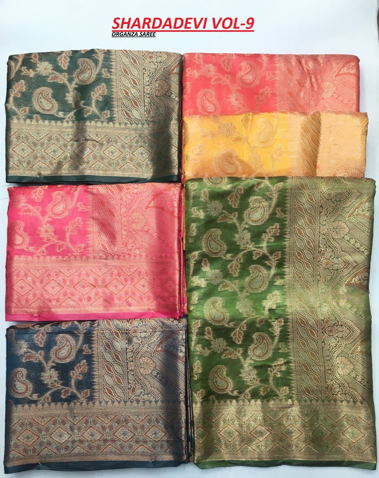 Shardadevi Shakunt Organza Sarees Wholesale Rate