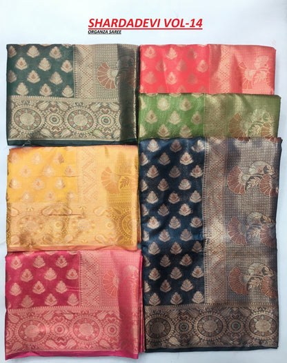 Shardadevi Shakunt Organza Sarees Wholesale Rate