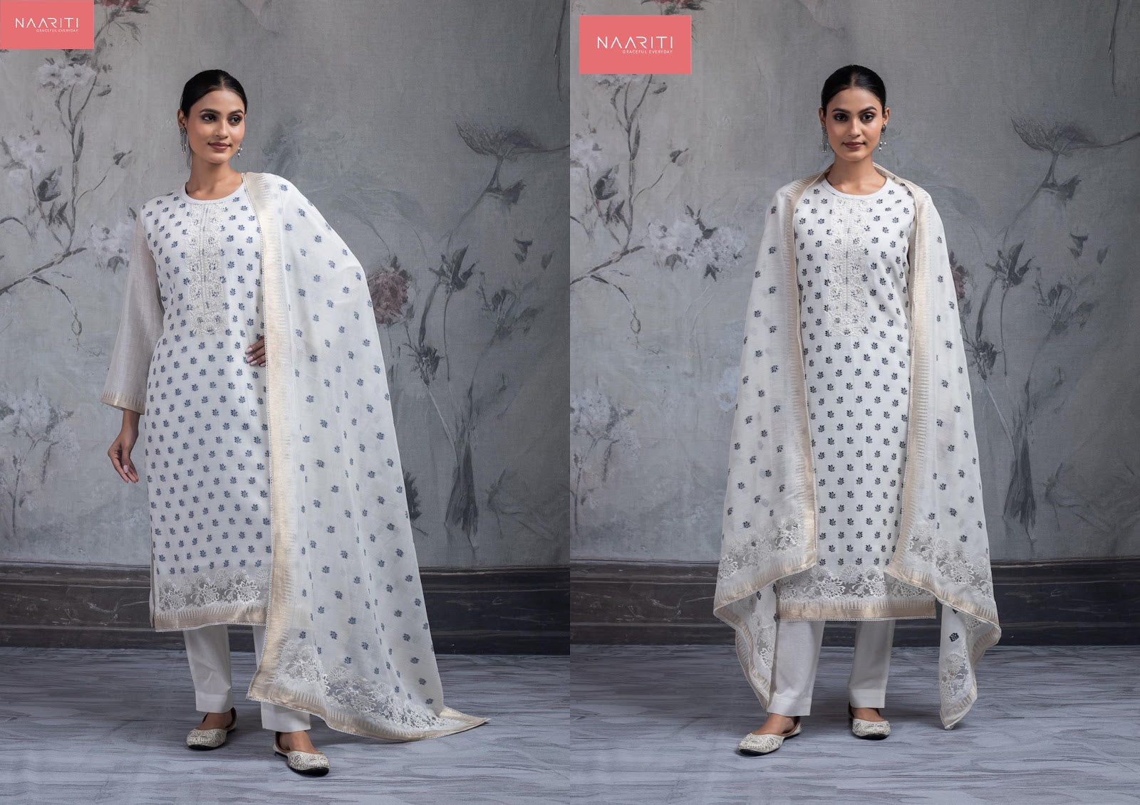 Sharim Naariti Linen Jacquard Pant Style Suits Wholesaler India