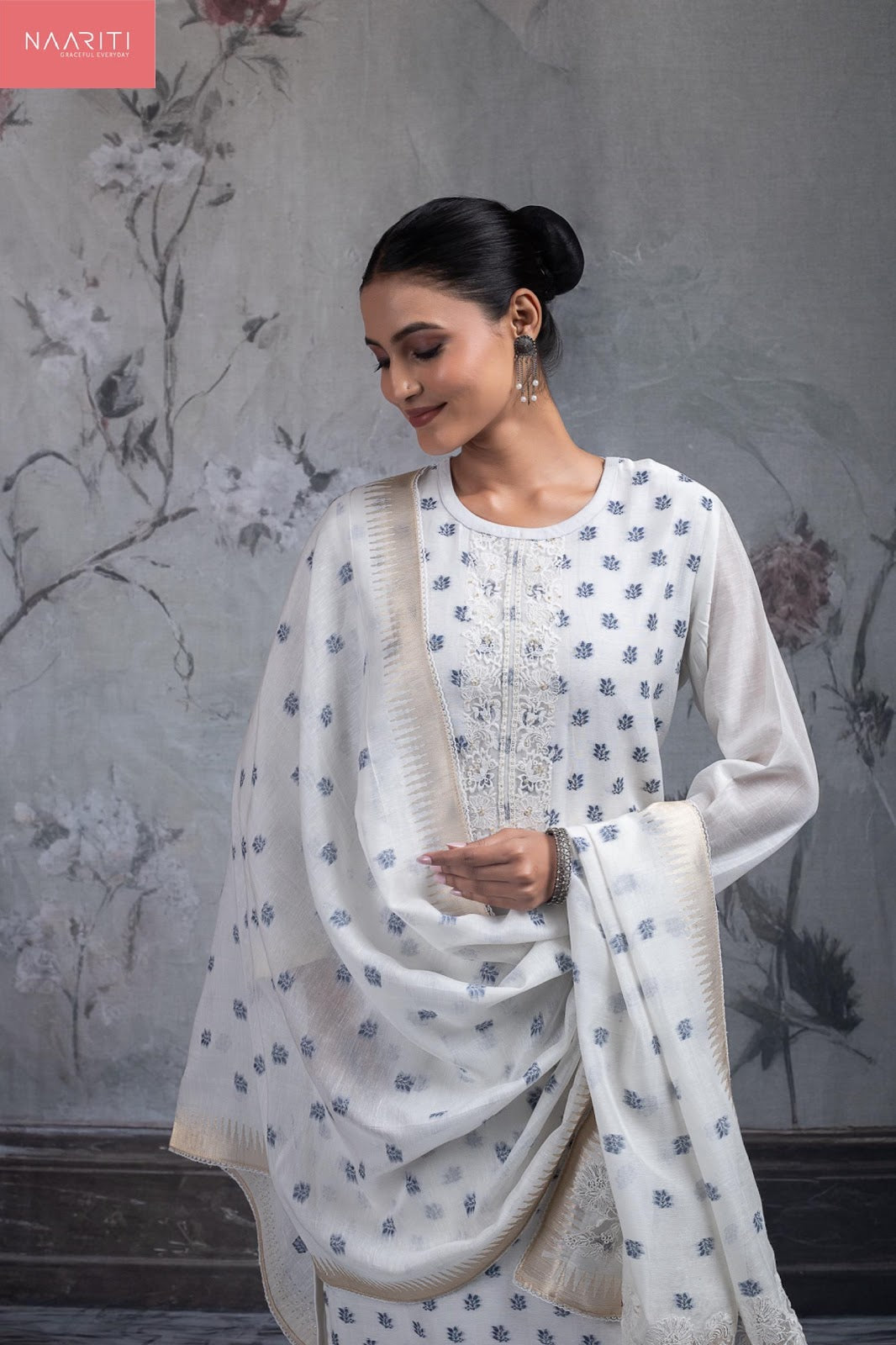 Sharim Naariti Linen Jacquard Pant Style Suits Wholesaler India