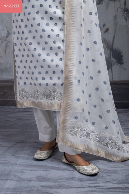 Sharim Naariti Linen Jacquard Pant Style Suits Wholesaler India