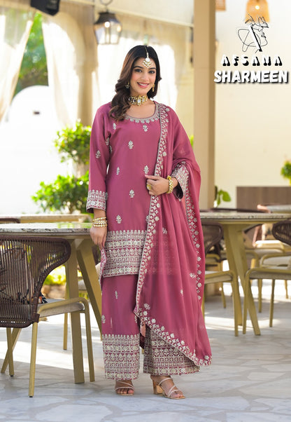 Sharmeen 2 Afsana Georgette Readymade Plazzo Style Suits Exporter Ahmedabad