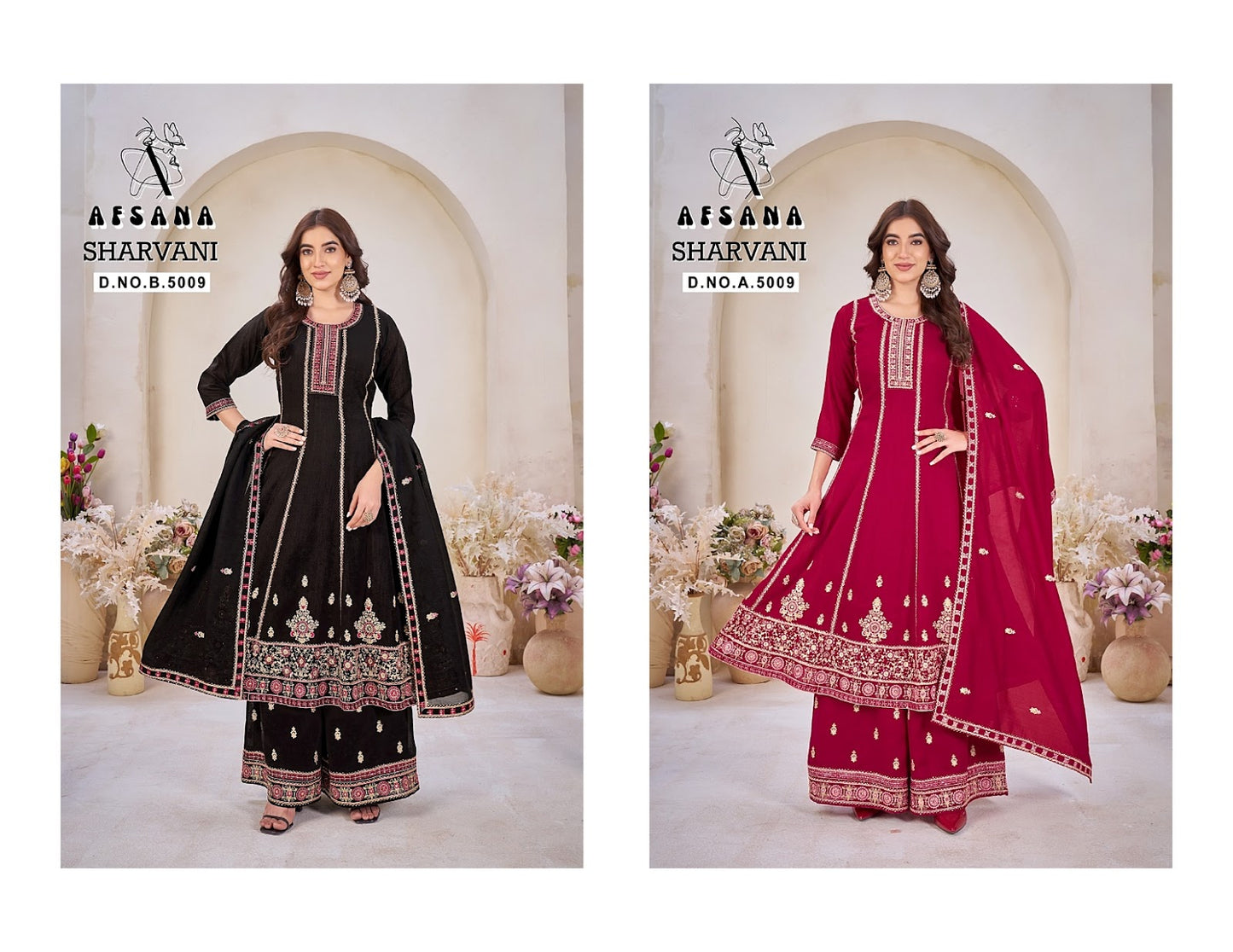 Sharvani Afsana Marble Readymade Anarkali Suits Manufacturer India