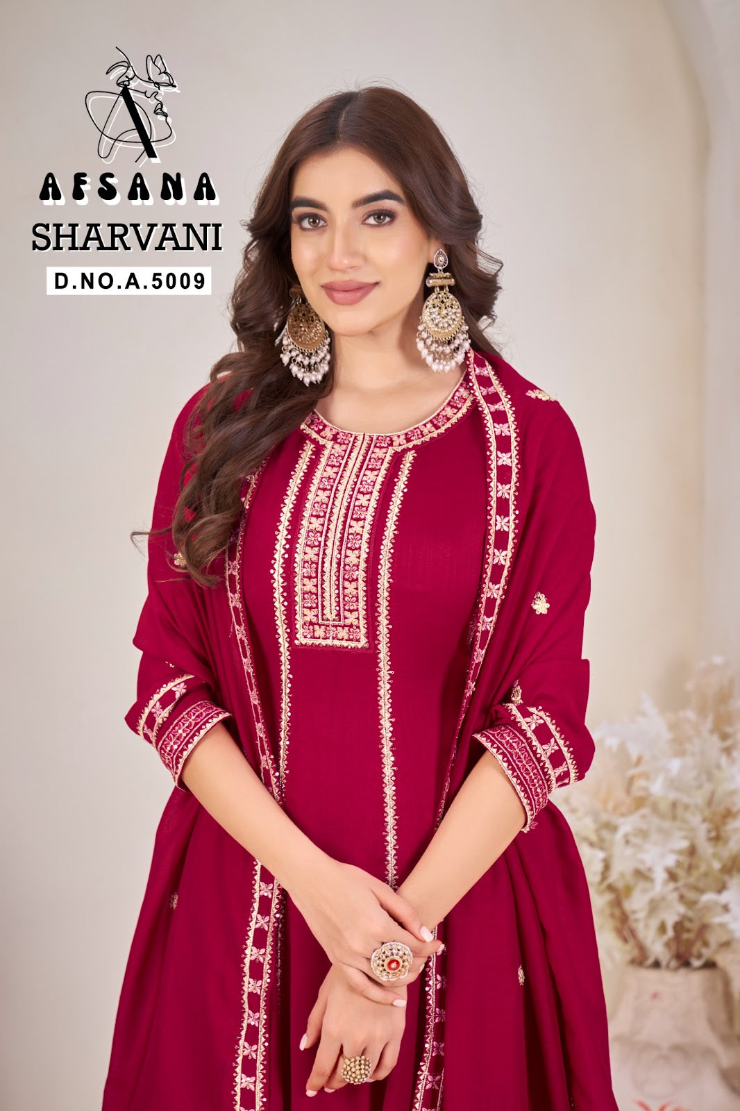 Sharvani Afsana Marble Readymade Anarkali Suits Manufacturer India