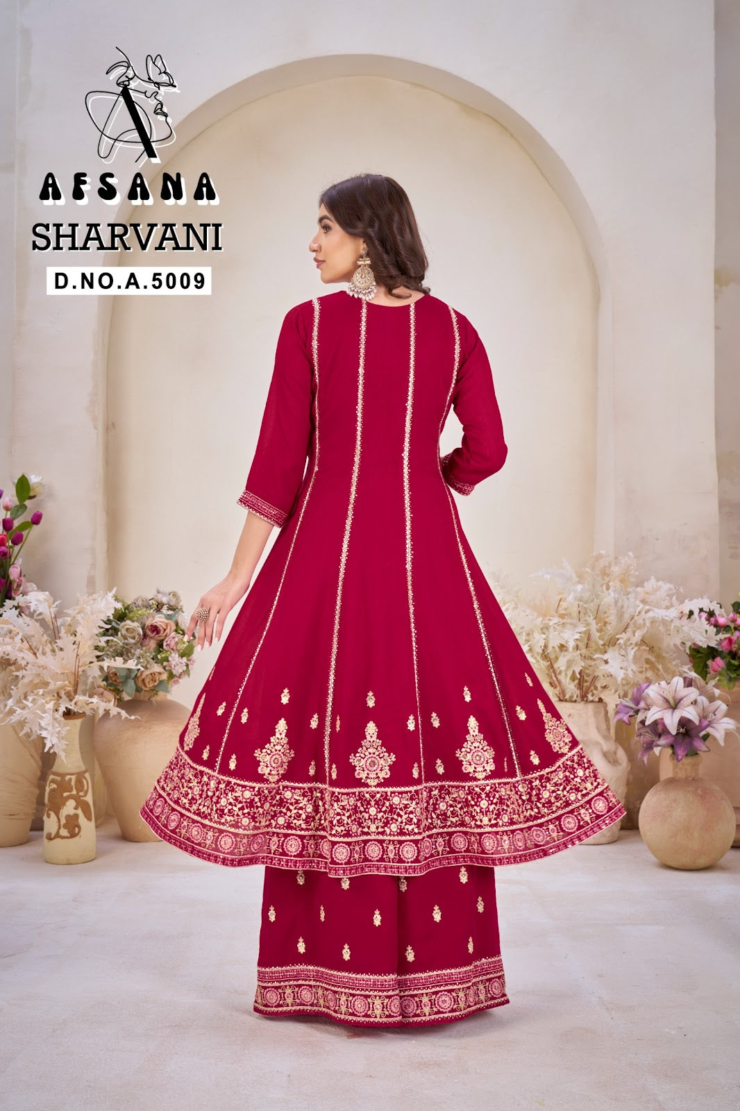Sharvani Afsana Marble Readymade Anarkali Suits Manufacturer India