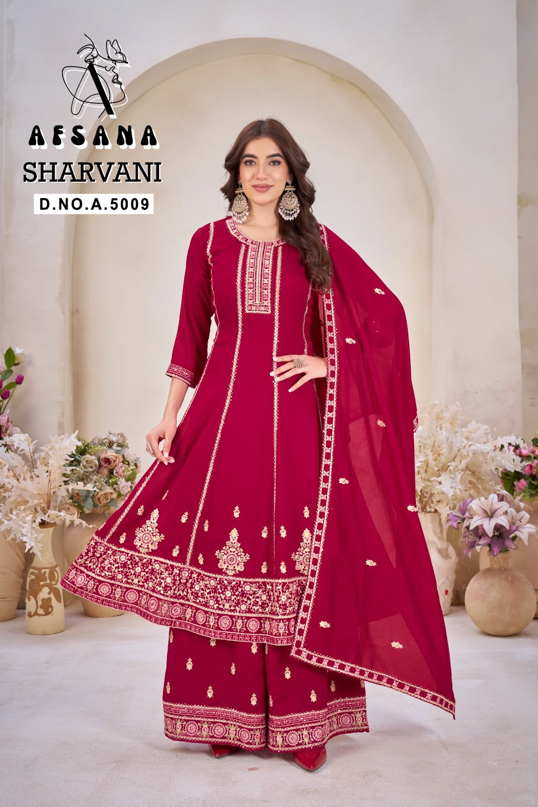 Sharvani Afsana Marble Readymade Anarkali Suits Manufacturer India