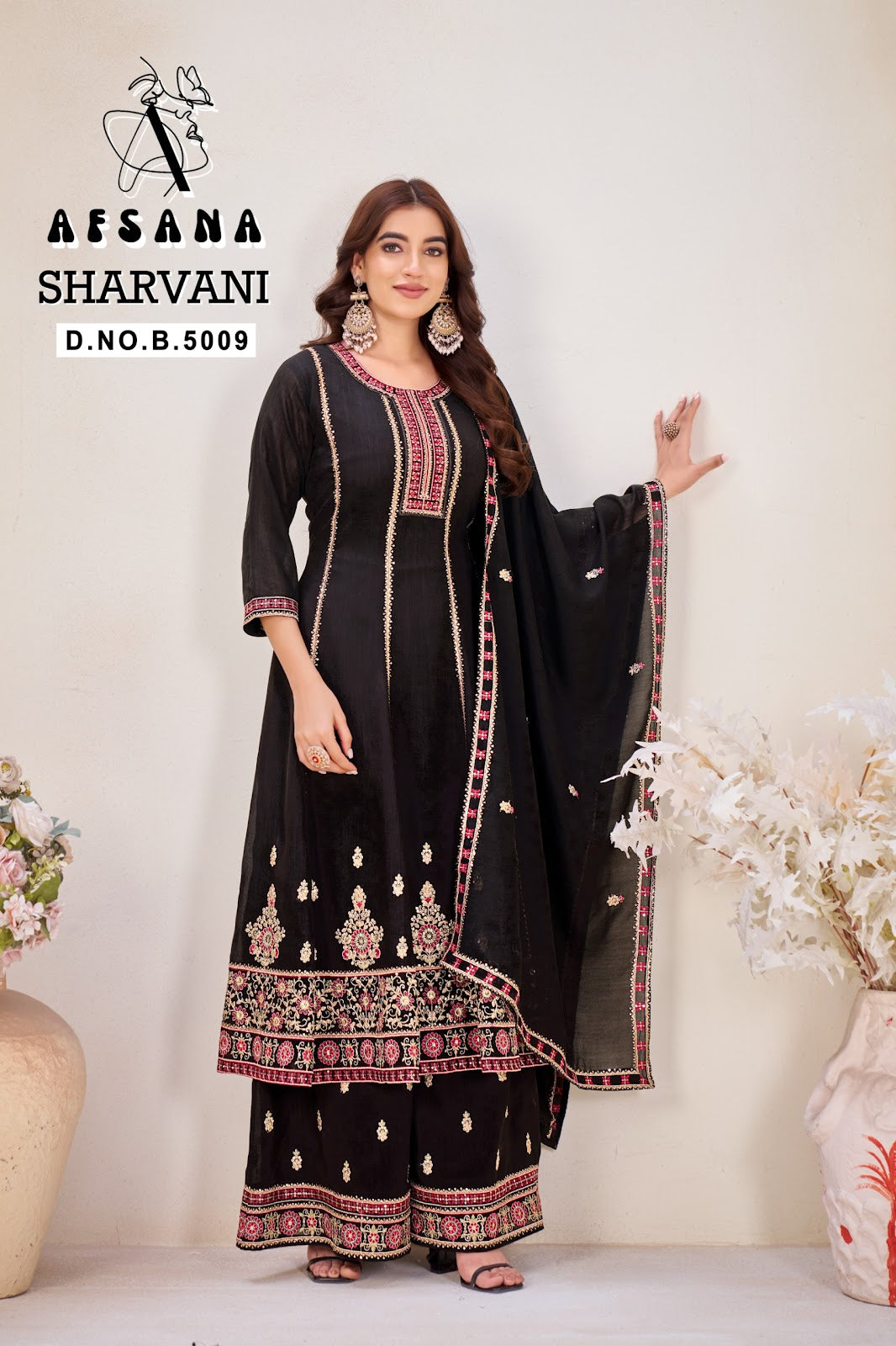 Sharvani Afsana Marble Readymade Anarkali Suits Manufacturer India