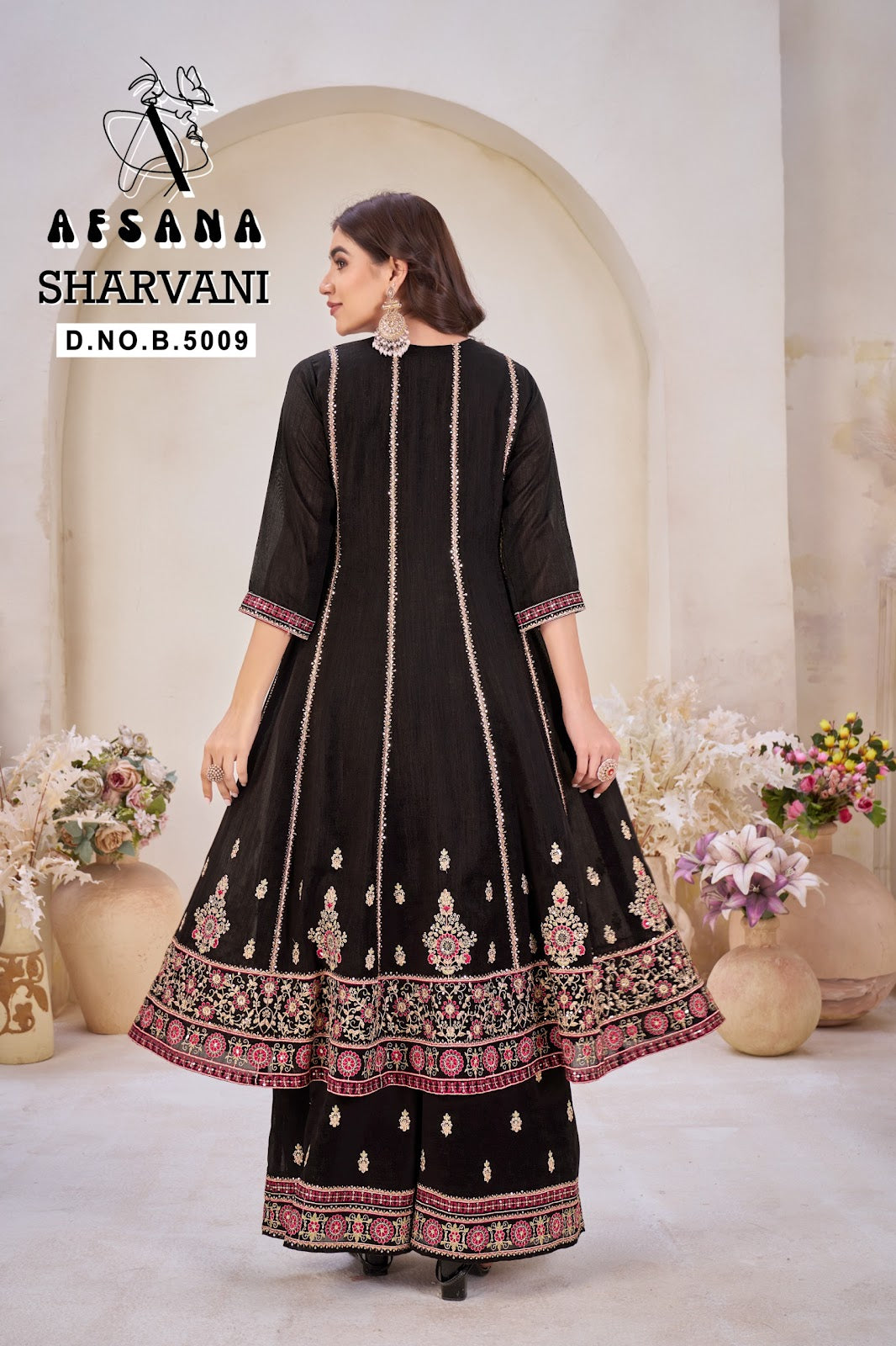 Sharvani Afsana Marble Readymade Anarkali Suits Manufacturer India