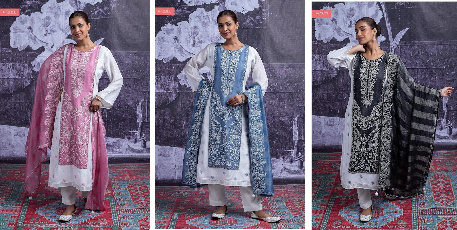 Sharvi Naariti Linen Pant Style Suits Supplier Ahmedabad