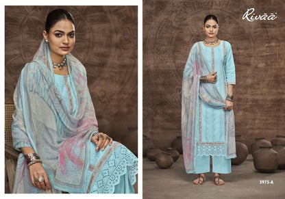 Sharvin Rivaa Italian Lawn Pant Style Suits Supplier India