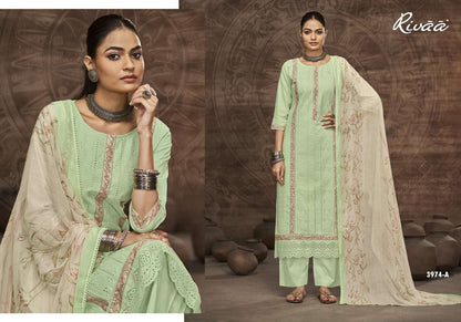 Sharvin Rivaa Italian Lawn Pant Style Suits Supplier India