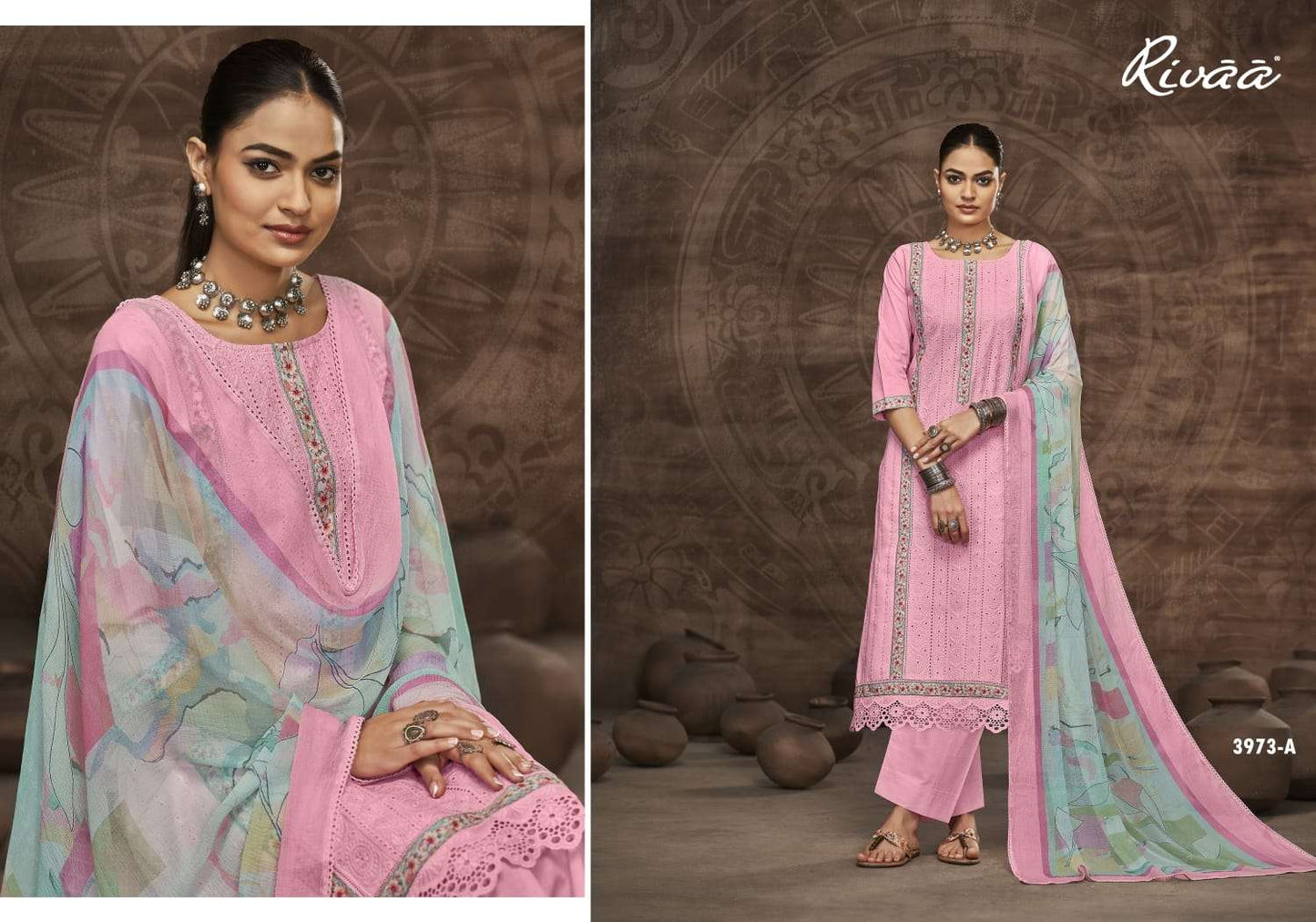 Sharvin Rivaa Italian Lawn Pant Style Suits Supplier India