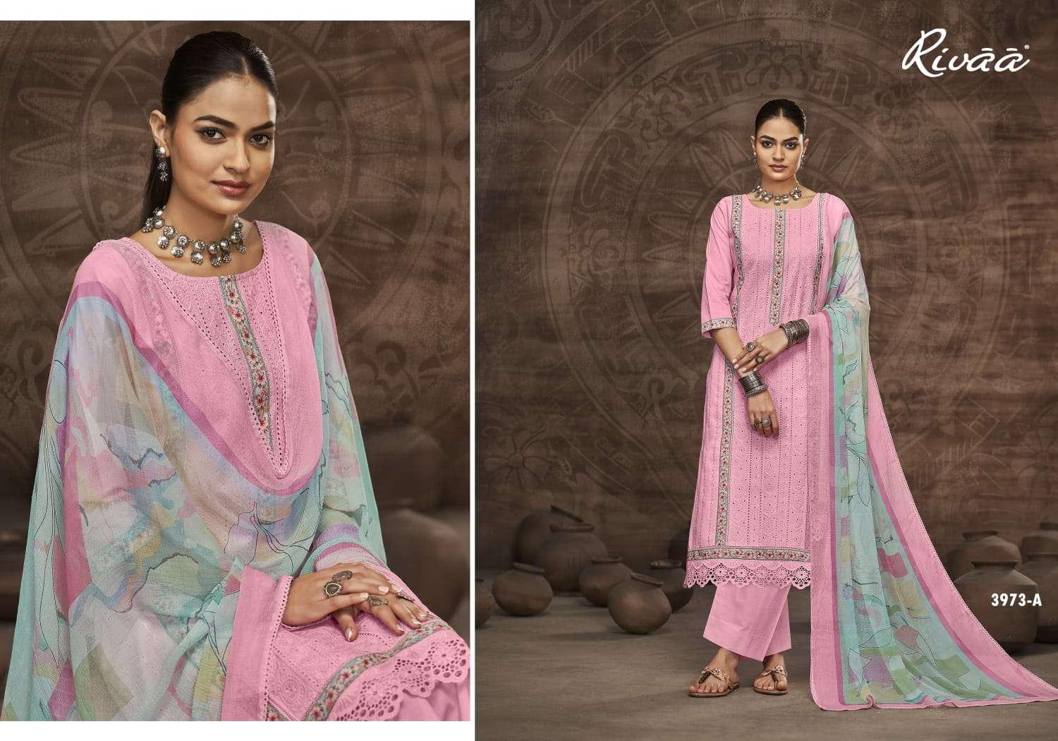 Sharvin Rivaa Italian Lawn Pant Style Suits Supplier India