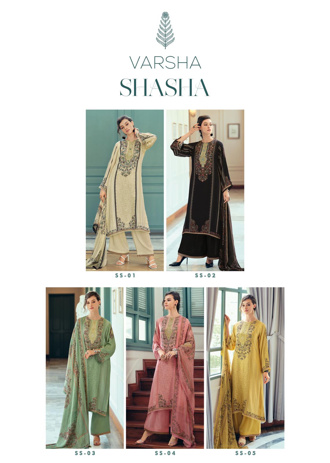 Shasha Varsha Fashions Modal Plazzo Style Suits