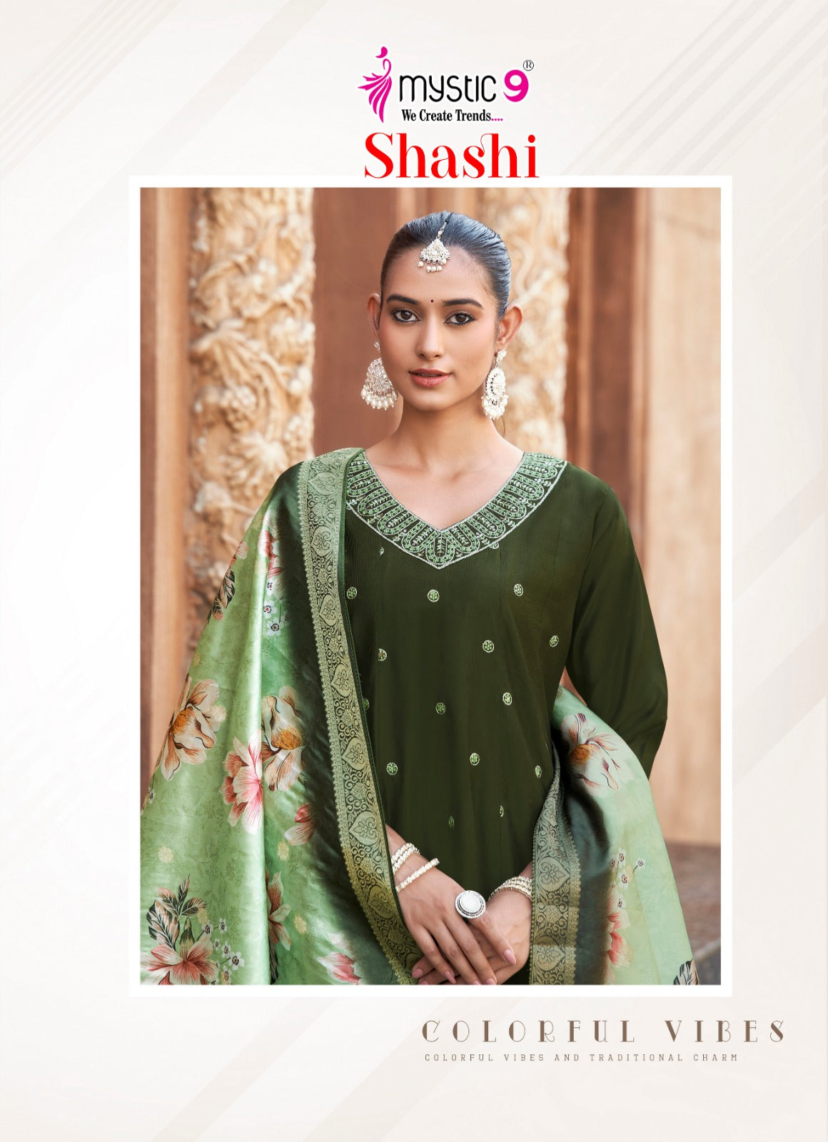 Shashi Vol 1 Mystic 9 Gadwal Readymade Anarkali Suits Exporter Ahmedabad