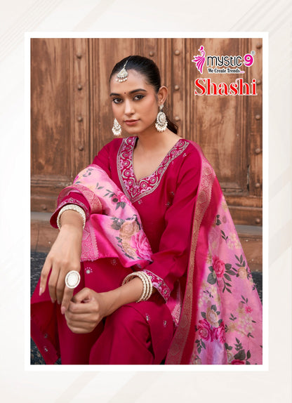 Shashi Vol 1 Mystic 9 Gadwal Readymade Anarkali Suits Exporter Ahmedabad